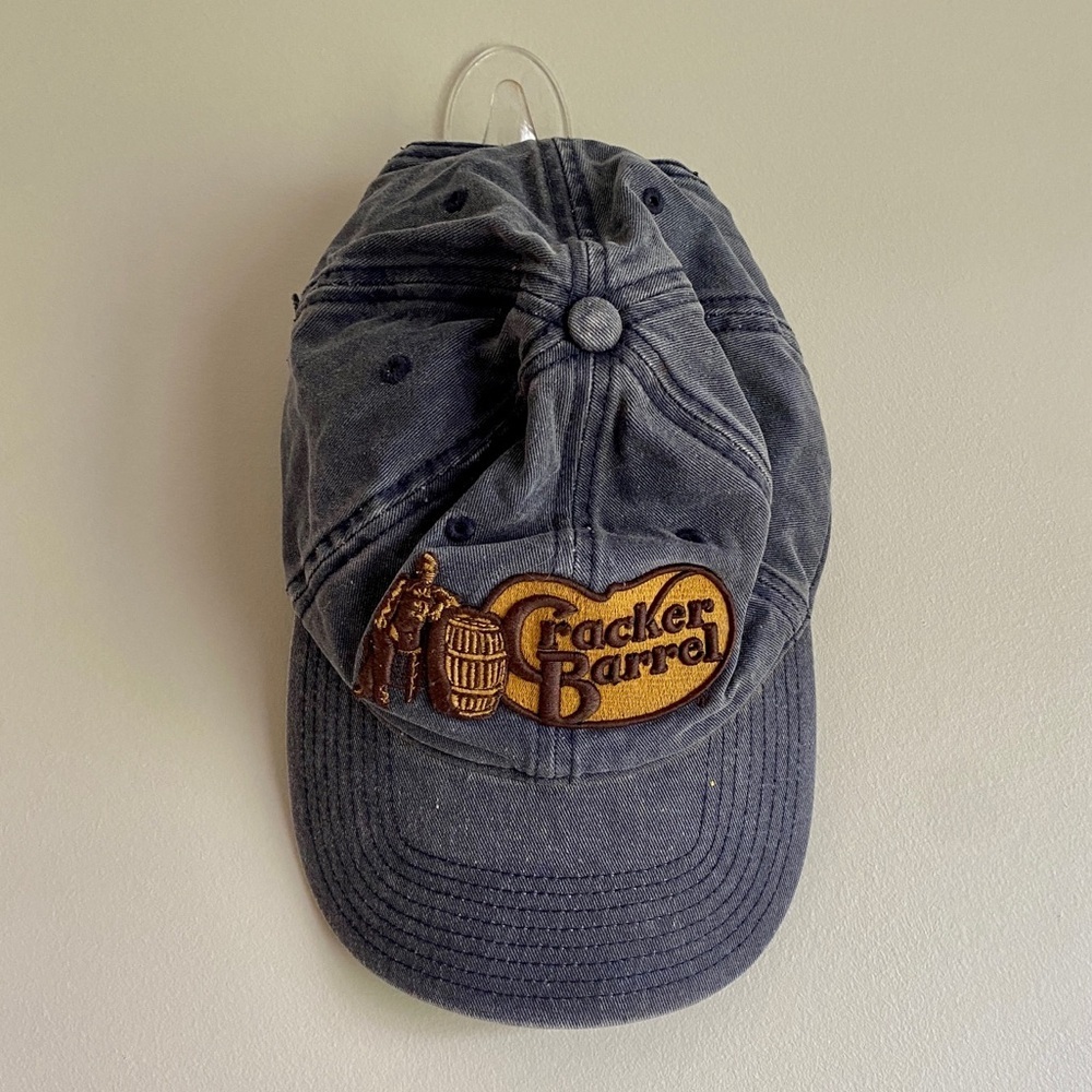Legacy Cracker Barrel Old Country Store Navy Jeans Distressed Snapback "Dad" Hat